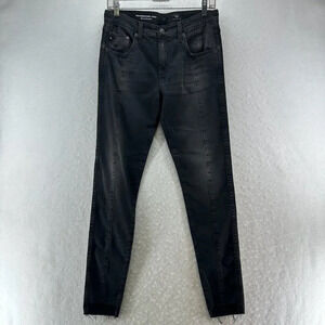 AG Adriano Goldschmied Jeans Womens Sz 29R Farrah Skinny Ankle High Rise Black